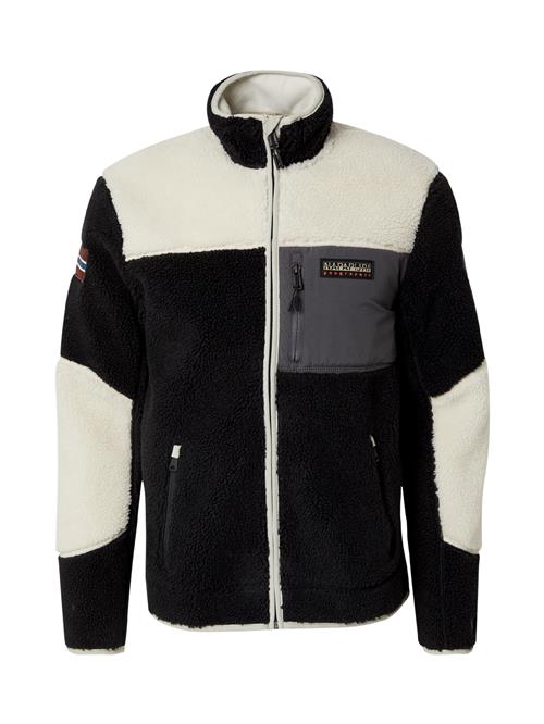 NAPAPIJRI Fleecejakke 'Yupik'  grafit / sort / hvid