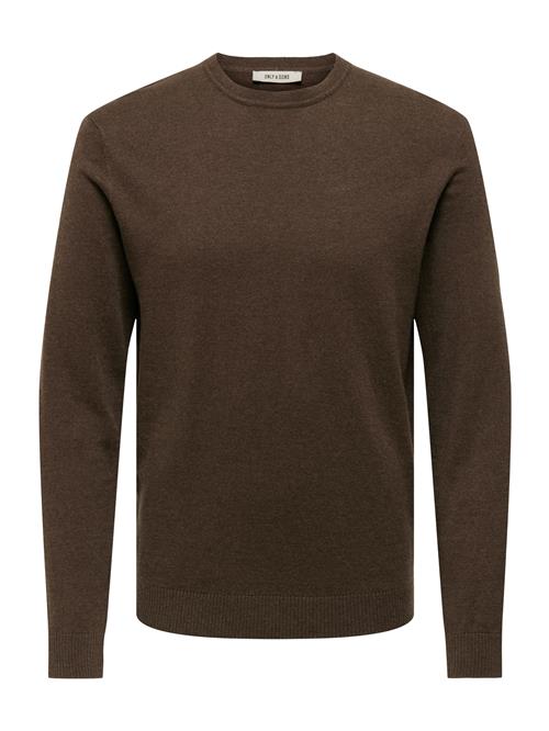 Only & Sons Pullover 'ONSLOUI'  mørkebrun