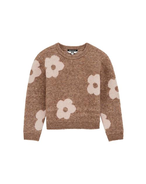 WE Fashion Pullover  lysebrun / hvid