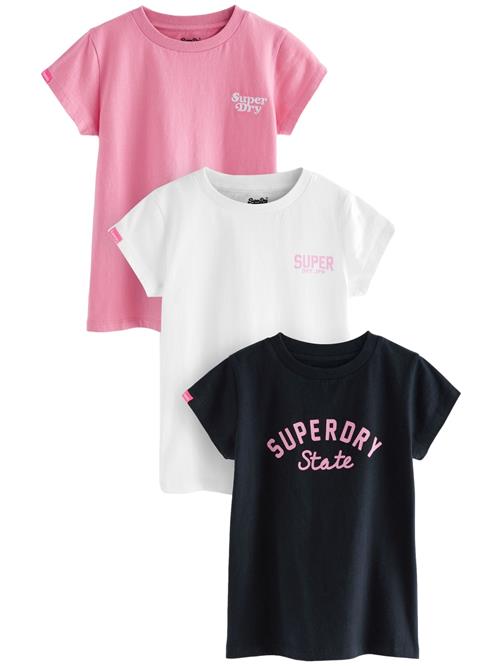 Superdry & Co Bluser & t-shirts  lyserød / sort / hvid