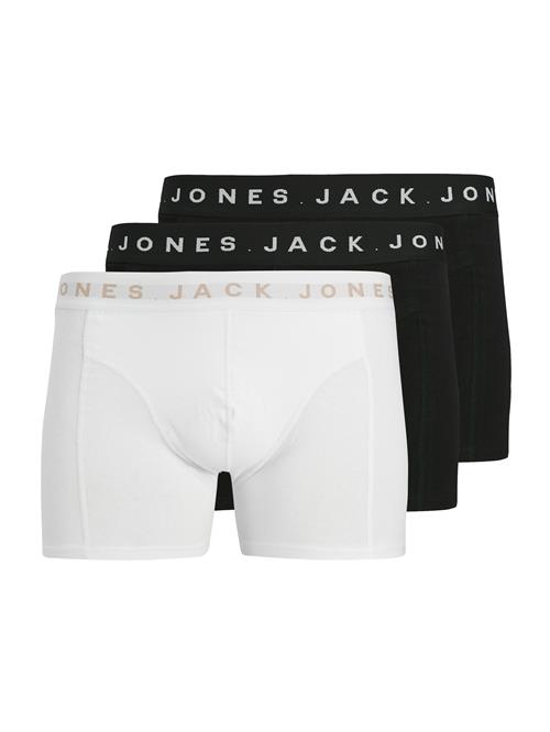 JACK & JONES Boksershorts 'JACBENNETT'  beige / sort / hvid