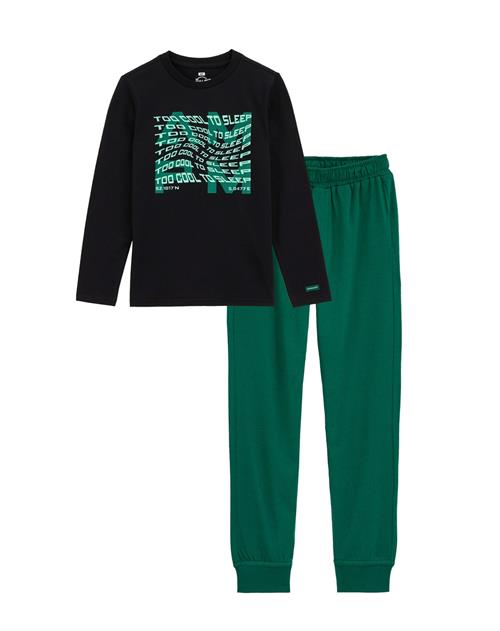 WE Fashion Nattøj  jade / sort