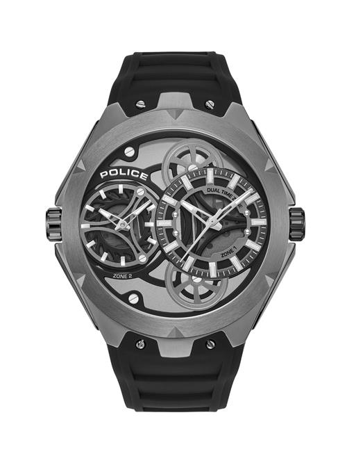 POLICE Analogt ur 'Scepter'  mørkegrå / sort