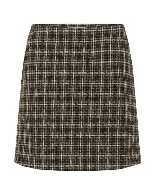 Part Two Nederdel 'SissaPW'  creme / brokade / sort