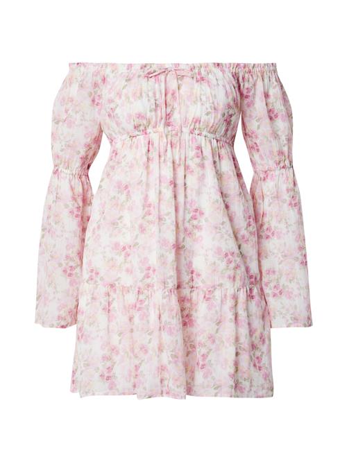 HOLLISTER Kjole  lysegrøn / lyserød / hvid