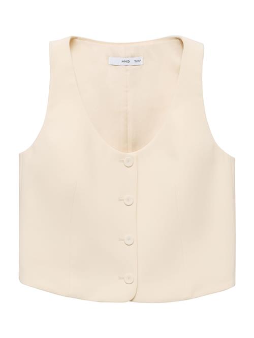 MANGO Jakkesætsvest 'Iguana''  creme