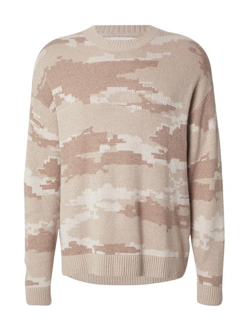 HOLLISTER Pullover 'INTARSIA'  cappuccino / lysebrun / naturhvid