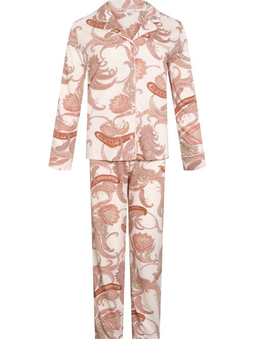 Dagi Pyjamas  brun / lys pink / hvid