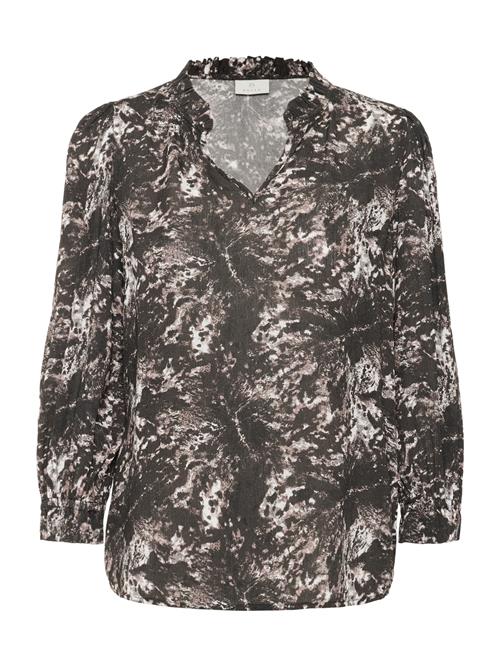 Kaffe Bluse 'Linda'  greige / sort / hvid