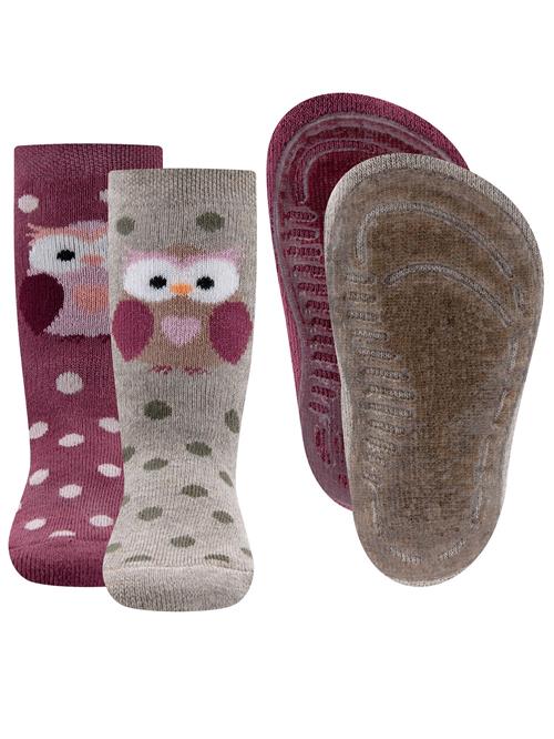 EWERS Sokker  greige / lysviolet / hvid