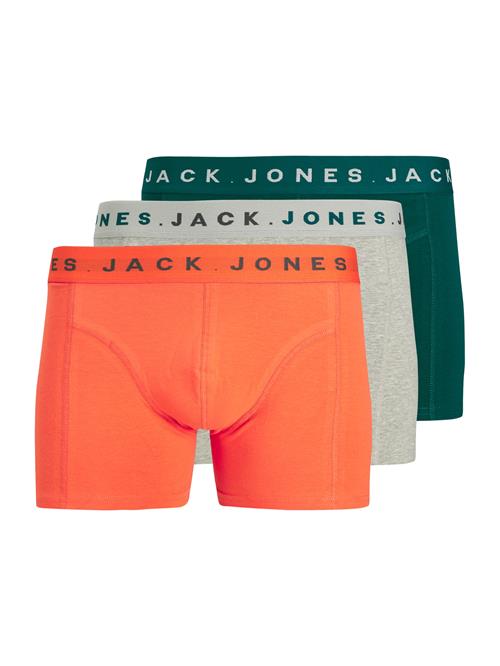 JACK & JONES Boksershorts 'JACBENNETT'  grå-meleret / gran / orange