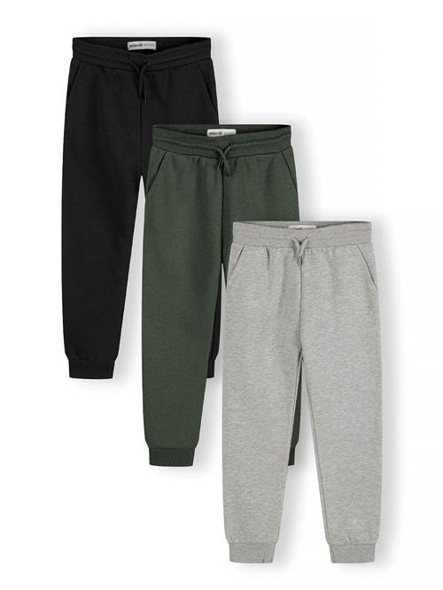 MINOTI Bukser  grå-meleret / mørkegrøn / sort