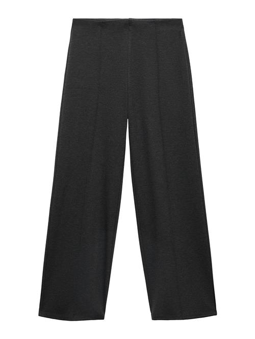 MANGO Bukser med lægfolder 'NEVADA'  antracit