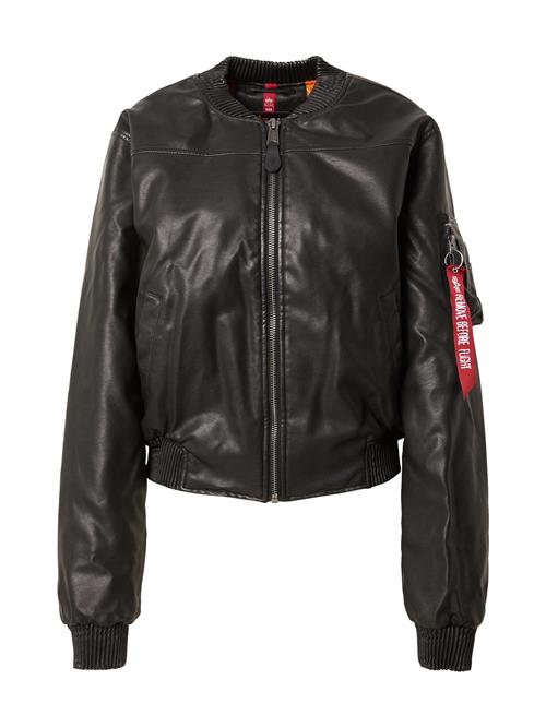 ALPHA INDUSTRIES Overgangsjakke 'MA-1 FL'  sort