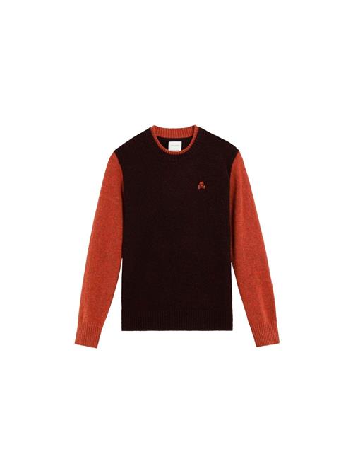 Scalpers Pullover  mørkebrun / orangerød