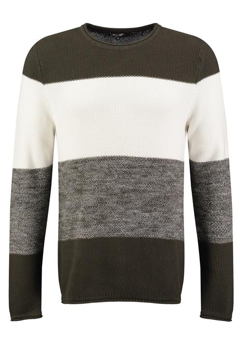 Key Largo Pullover 'Jogi'  grøn / grøn-meleret / hvid