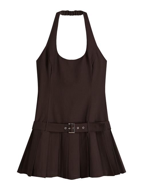 Bershka Kjole  brun / lysebrun