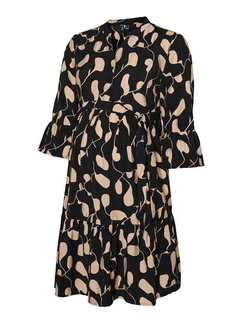 Vero Moda Maternity Kjole 'VMMJosie'  beige / sort