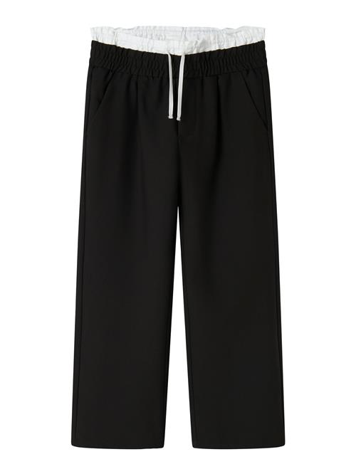 NAME IT Bukser 'NKFOjetta'  sort / hvid