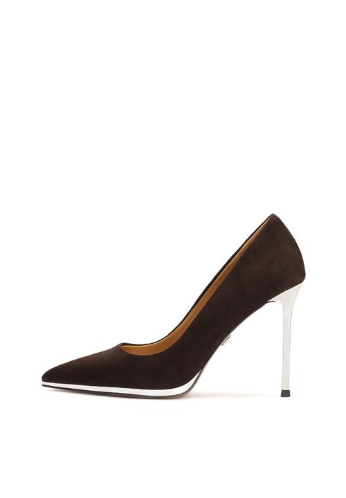 Kazar Pumps  mørkebrun / sølv