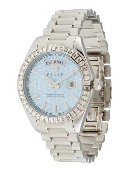 Philipp Plein Analogt ur  lyseblå / sølv