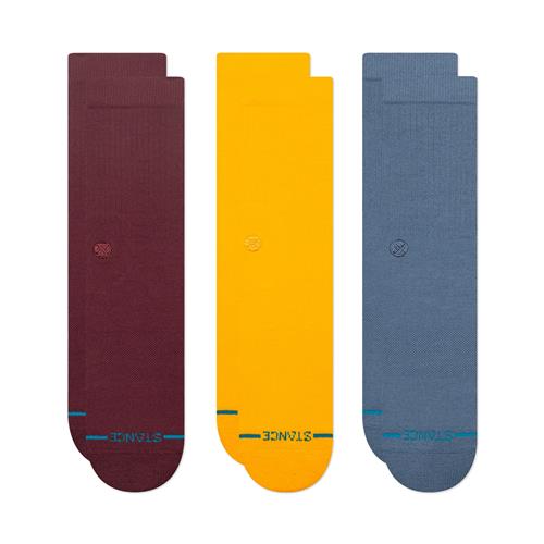 Stance Sokker  blå / gul / vinrød