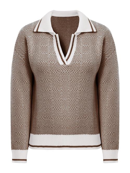 Imily Bela Pullover  mørkebrun / hvid