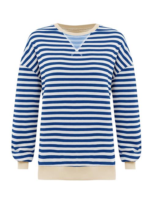 Imily Bela Sweatshirt  beige / blå / hvid