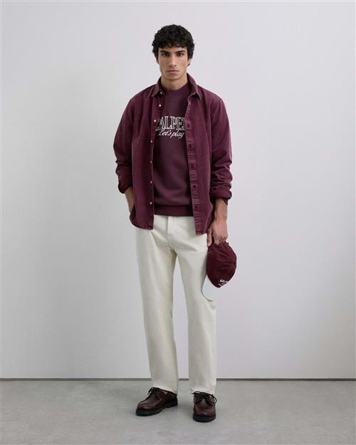 Scalpers Sweatshirt 'Play'  beige / burgunder