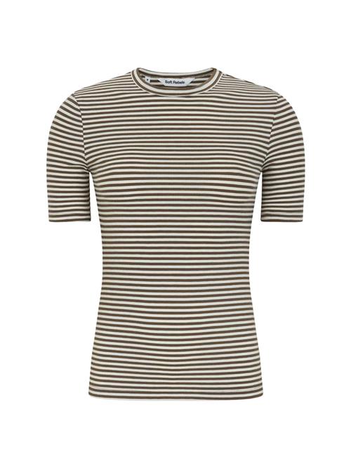 Soft Rebels Shirts 'Fenja'  beige / mørkebrun