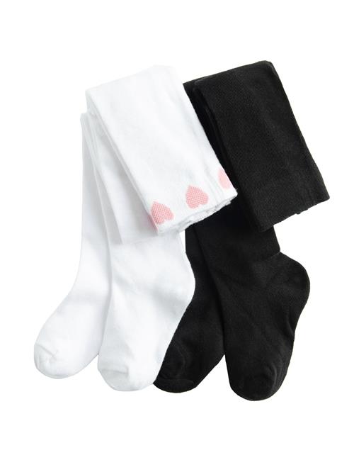 Cool Club Strømpebukser  gammelrosa / sort / hvid