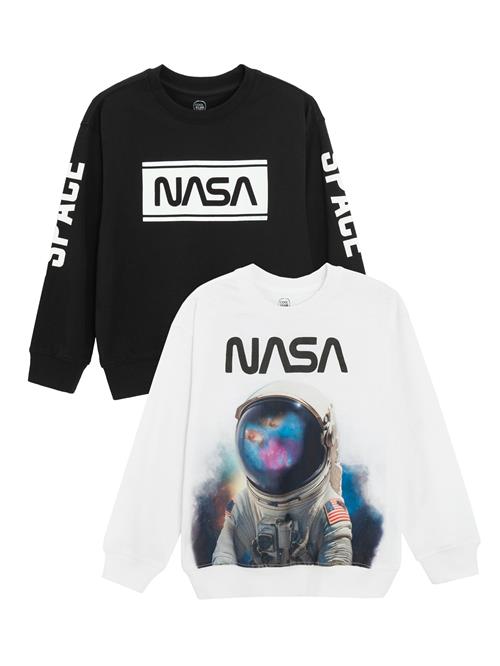 Cool Club Sweatshirt  blå / pink / sort / hvid