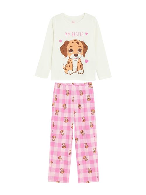 Cool Club Nattøj  brun / lysebrun / pitaya / hvid