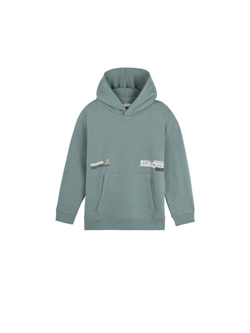 Scalpers Sweatshirt 'Dimension'  curry / grøn / sort / hvid