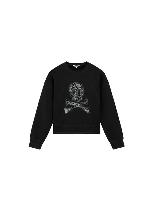 Scalpers Sweatshirt 'Skullflock'  grå / sort