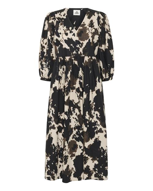 KAREN BY SIMONSEN Kjole 'KBBabeth'  beige / mørkebrun / sort