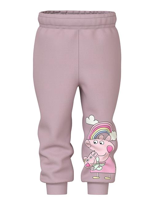 NAME IT Bukser 'NMFNori Peppa'  citron / blomme / lyserød / sort