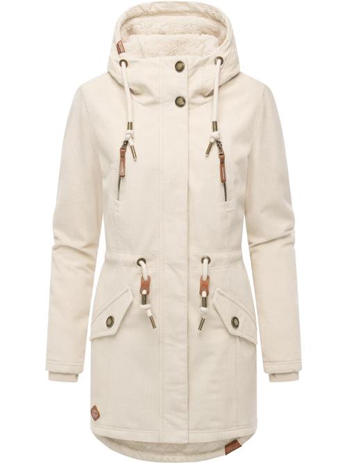 Ragwear Vinterparka 'Ellsie Cordy'  ecru