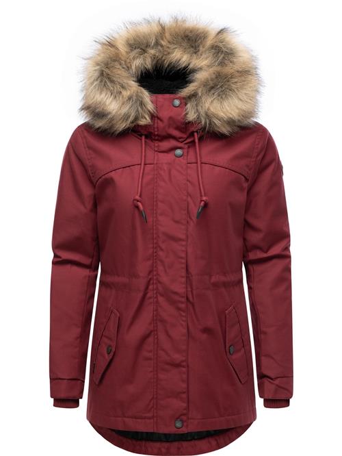 Ragwear Vinterparka 'Tawny Short'  vinrød