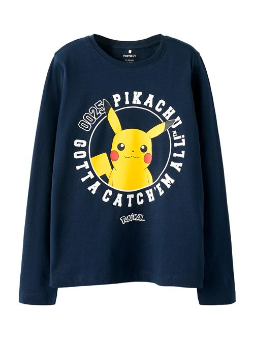 NAME IT Shirts 'NKMVOSRIC POKEMON'  navy / gul / hvid