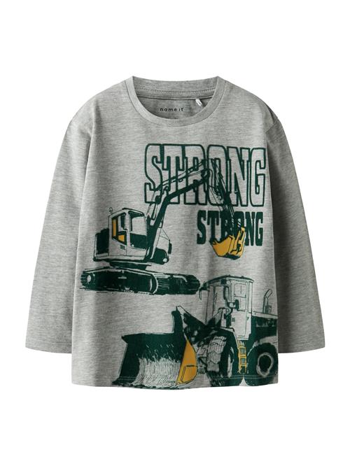 NAME IT Shirts 'NMMSENNET'  gul / grå-meleret / grøn