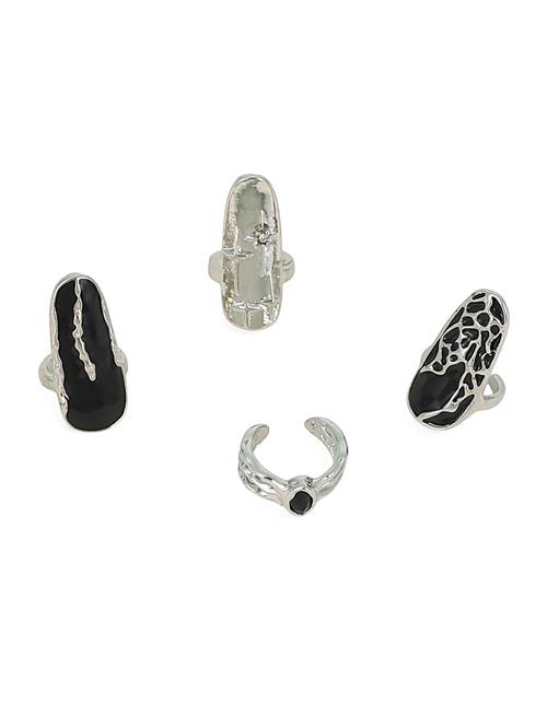 SOHI Ring 'Kavitha'  sort / sølv