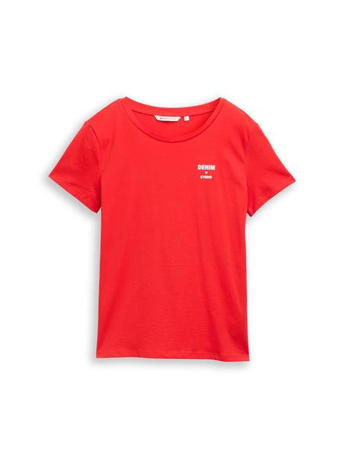 TOM TAILOR DENIM Shirts  rød / hvid