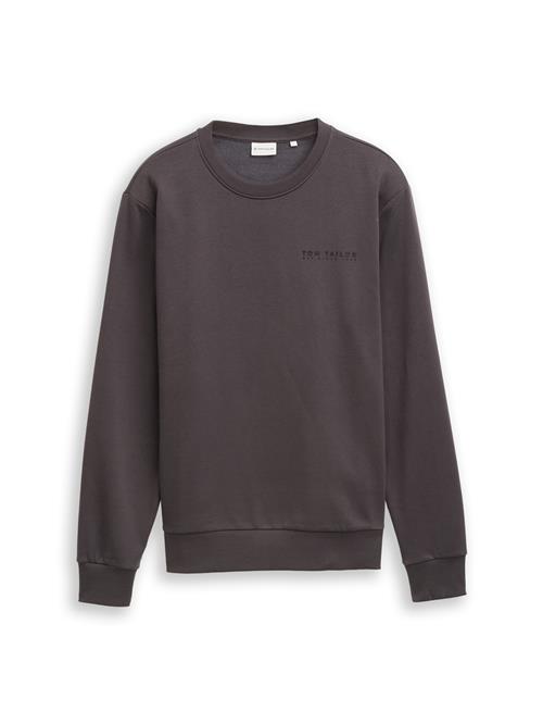 TOM TAILOR Sweatshirt  mudderfarvet / sort