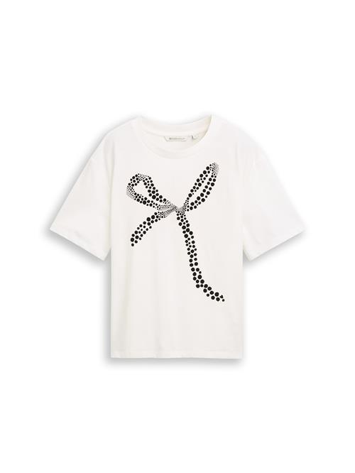 TOM TAILOR DENIM Shirts  sort / offwhite