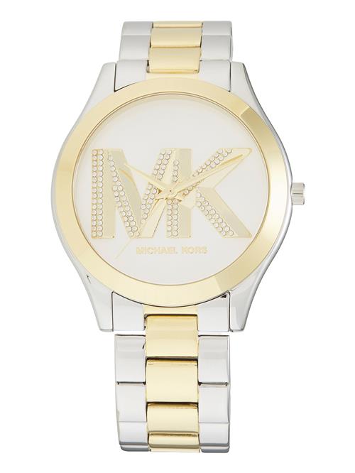 MICHAEL Michael Kors Analogt ur 'SLIM RUNWAY'  guld / sølv / transparent