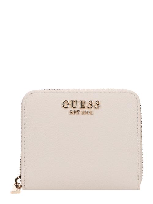 GUESS Tegnebog 'LAUREL II SLG SMALL ZIP AROUND'  elfenben