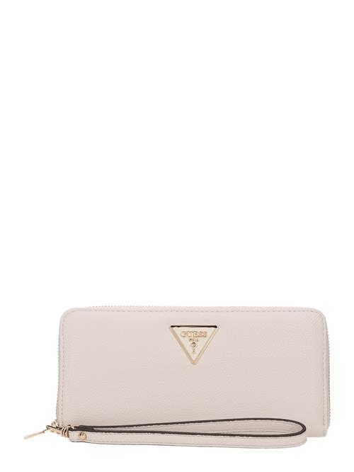 GUESS Tegnebog 'LAUREL II SLG LARGE ZIP AROUND'  elfenben