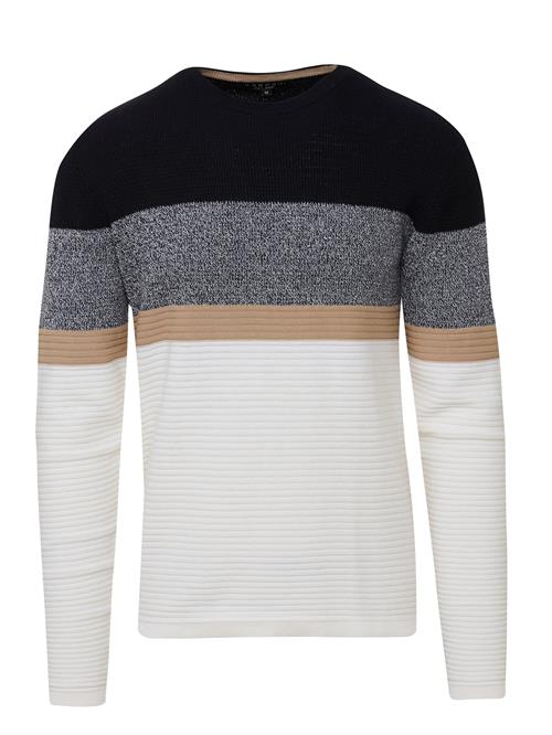 KOROSHI Pullover  camel / navy / grå-meleret / offwhite