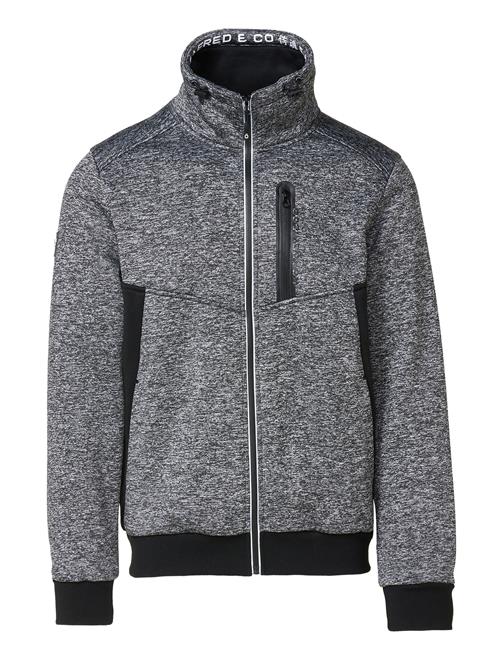 KOROSHI Sweatjakke  grå / sort